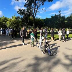 Anstehen für Stempel