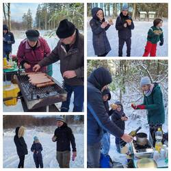 Grillen und Glühwein