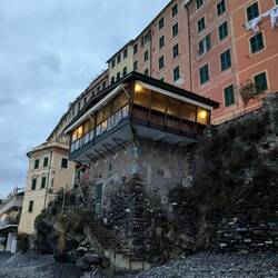 La Camogliese was in weird hut in a tower