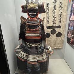 Beaded suit of armour.