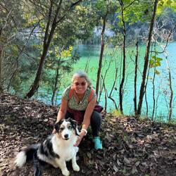 Water in the quarry was really pretty