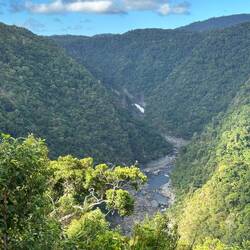 Looking back up the gorge