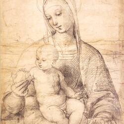 Raffaelo Santi's "Madonna of the Pomegranate" ... hanging in the State Rooms of The Albertina.