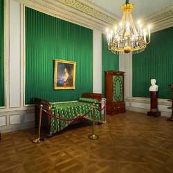Bedroom of Princess Henrietta of Nassau-Weilburg, used by the widowed Archduke Carl after her death.
