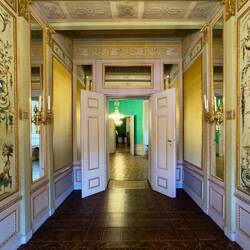 The Albertina Museum — Prunkräume (the State Rooms) ... Wedgwood Cabinet — Vienna, Austria.