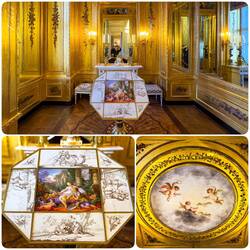 The Albertina Museum — Prunkräume (the State Rooms) ... detail from the Gold Cabinet.