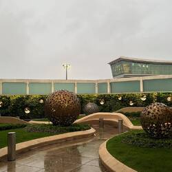 Skywalk Flughafen Hongkong
