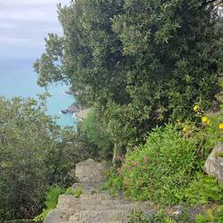 Les 1100 marches... Vers la Spezia (avons développé une certaine haine des escaliers)