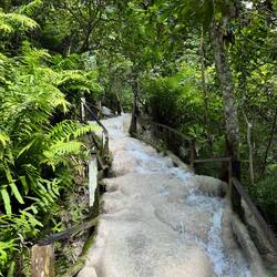 Ein kleiner Teil des Sticky Waterfall