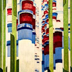 "Rising Forms" by František Kupka ... The Albertina — Vienna, Austria.