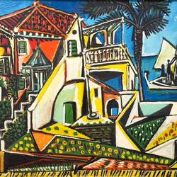 "Mediterranean Landscape" by Pablo Picasso ... The Albertina — Vienna, Austria.
