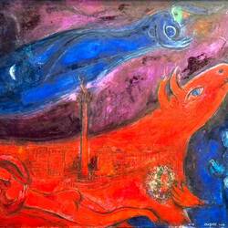 Chagall Albertina Exhibit "The Bastille" by Marc Chagall ... The Albertina — Vienna, Austria.