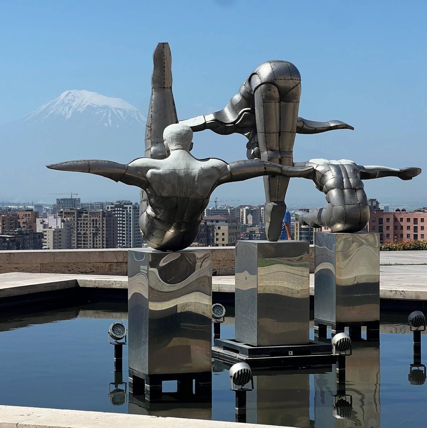 From the cascade, looking to Ararat