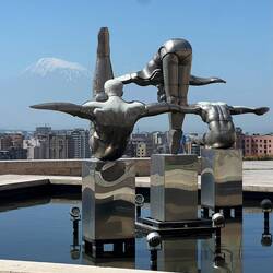 From the cascade, looking to Ararat
