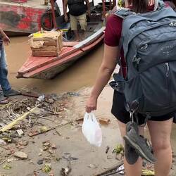 Dann geht es auf das "Schnellboot"