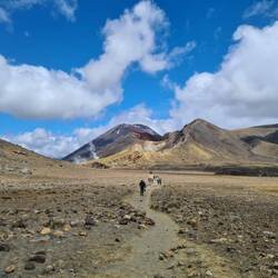 Anschließend durchschritten wir die alte Caldera des Vulkans und kämpften gegen den Menschenstrom an