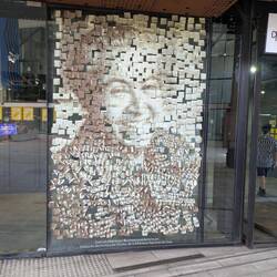 Portrait of sticky notes