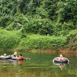 Tubing is very popular at Khao Sok!
