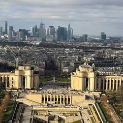 City business center in the back the taller buildings