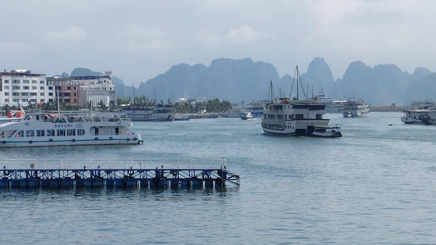 Halong Bay; at the harbour