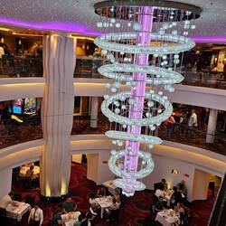 The chandelier in the main atrium area. Stunning in person