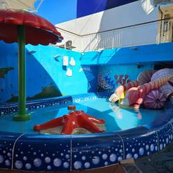 Part of the kids area and putt-putt