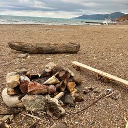 Eine minimalistische Sitzbank gefunden