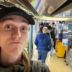 Some of these indoor streets are very low in roof height