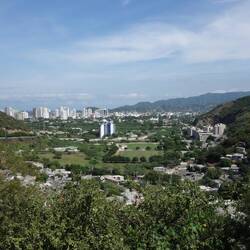 Santa Marta from half-way on today's walk.