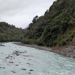 Blue water in the rivers everywhere
