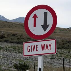 You have to take turns on the bridge