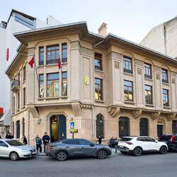 The Ziraat Bankası building was constructed in 1930 — Konak, İzmir.