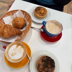 Pâtisserie breakfast before we head to airport hotel