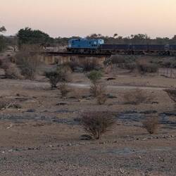 Der einzige Zug der vorbeikam.