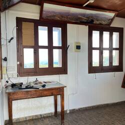 ..der Posten der Feuerwache.