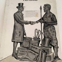 Bündnis der neuen Siedler aus Amerika mit den hiesigen Bewohnern