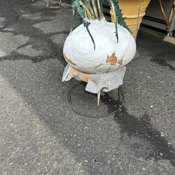 Model of up to 30kg white radish famous in Kagoshima.