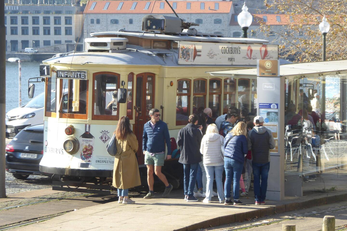 Antique city tram
