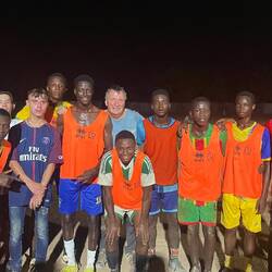 Match de foot avec les jeunes de Boffa
