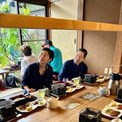 Two of the patrons of the restaurant.