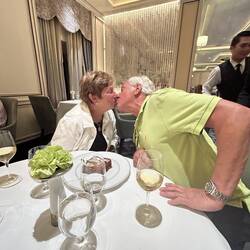 Philip and Marianne Kanning from Minnesota, celebrating their wedding anniversary.