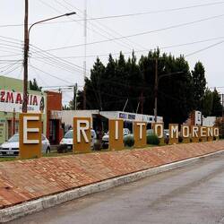 At the foot of the Andes: the small town of Perito Moreno.