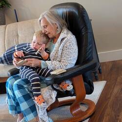 Reading books to Kolbe