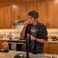 Uncle Sam is home from college