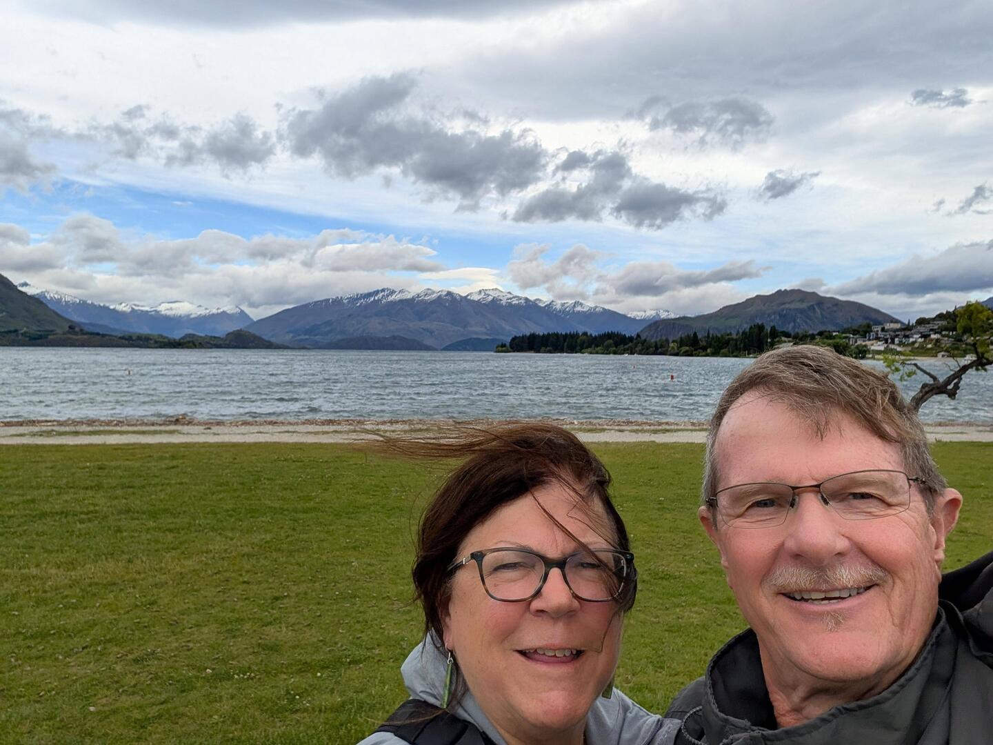 Ya, windy...Mount Aspiring National Park in the background