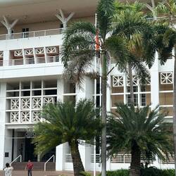 Front door of the parliament