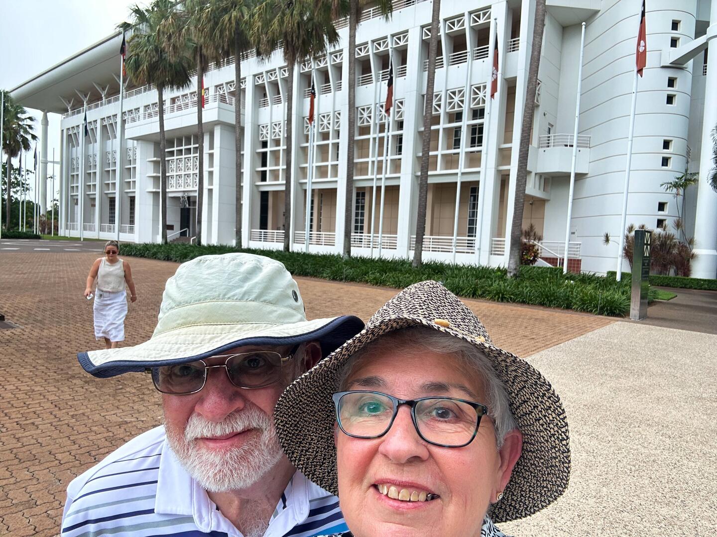 Us outside the NT People's House
