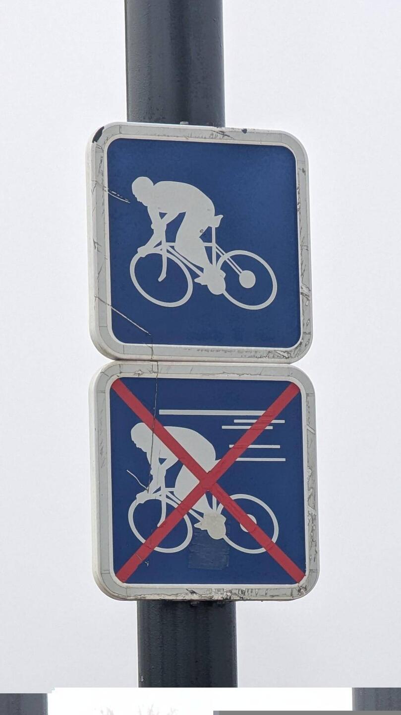 Wir verlassen Saragossa - lustige Verkehrsschilder gibt's hier😅