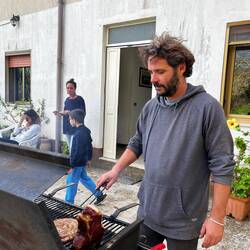 Check out the size of that T-bone !