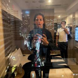 Lichtspiel Ausblick vom Hotelzimmer